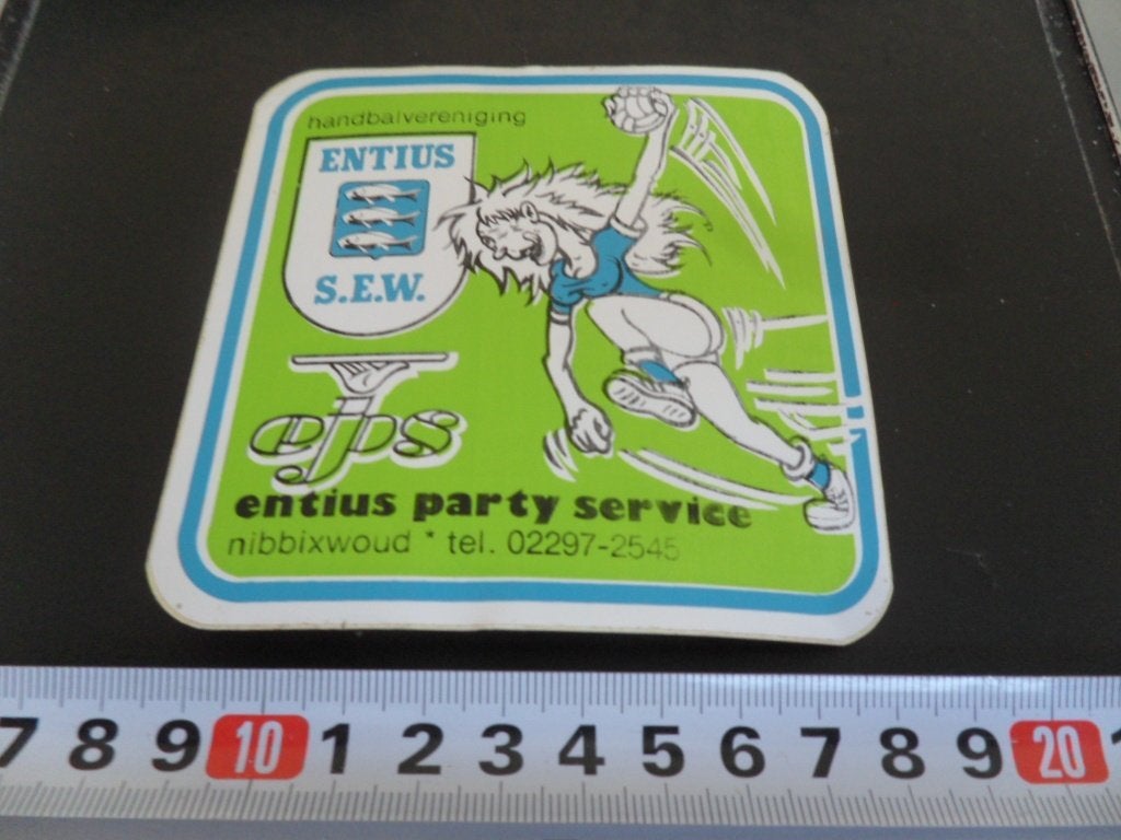 sticker Nibbixwoud Handbalvereniging ENTIUS S.E.W Party Ser, Ophalen of Verzenden, Zo goed als nieuw