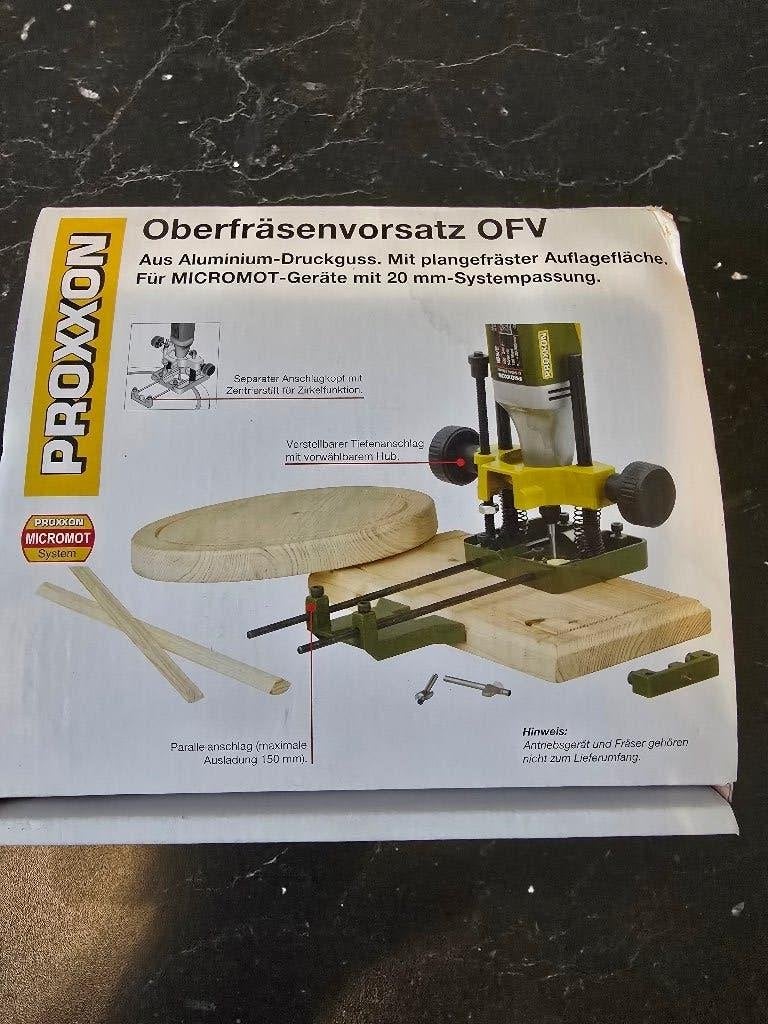 Proxxon bovenfrees opzetstuk, Proxxon, Gereedschap of Toebehoren, Zo goed als nieuw, Metaal