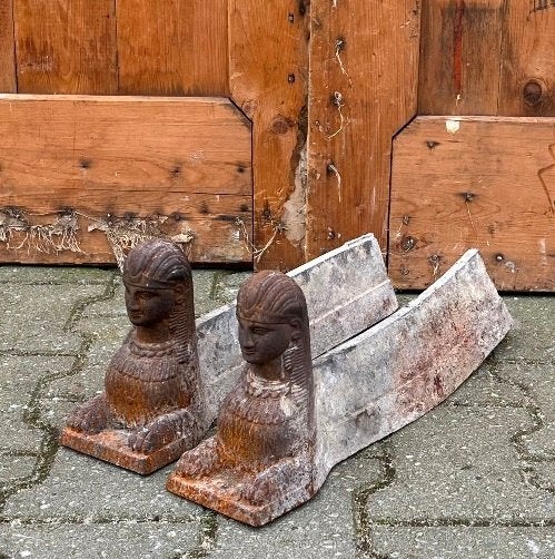 Haardbokken vuurbokken openhaard bokken metaal SET PRIJS, Ophalen of Verzenden