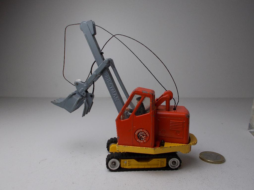 1963 Corgi MajorToys 1128 PRIESTMAN SHOVEL +RUPSBANDEN! Igst, Hobby en Vrije tijd, Modelauto's | 1:43, Ophalen of Verzenden, Zo goed als nieuw