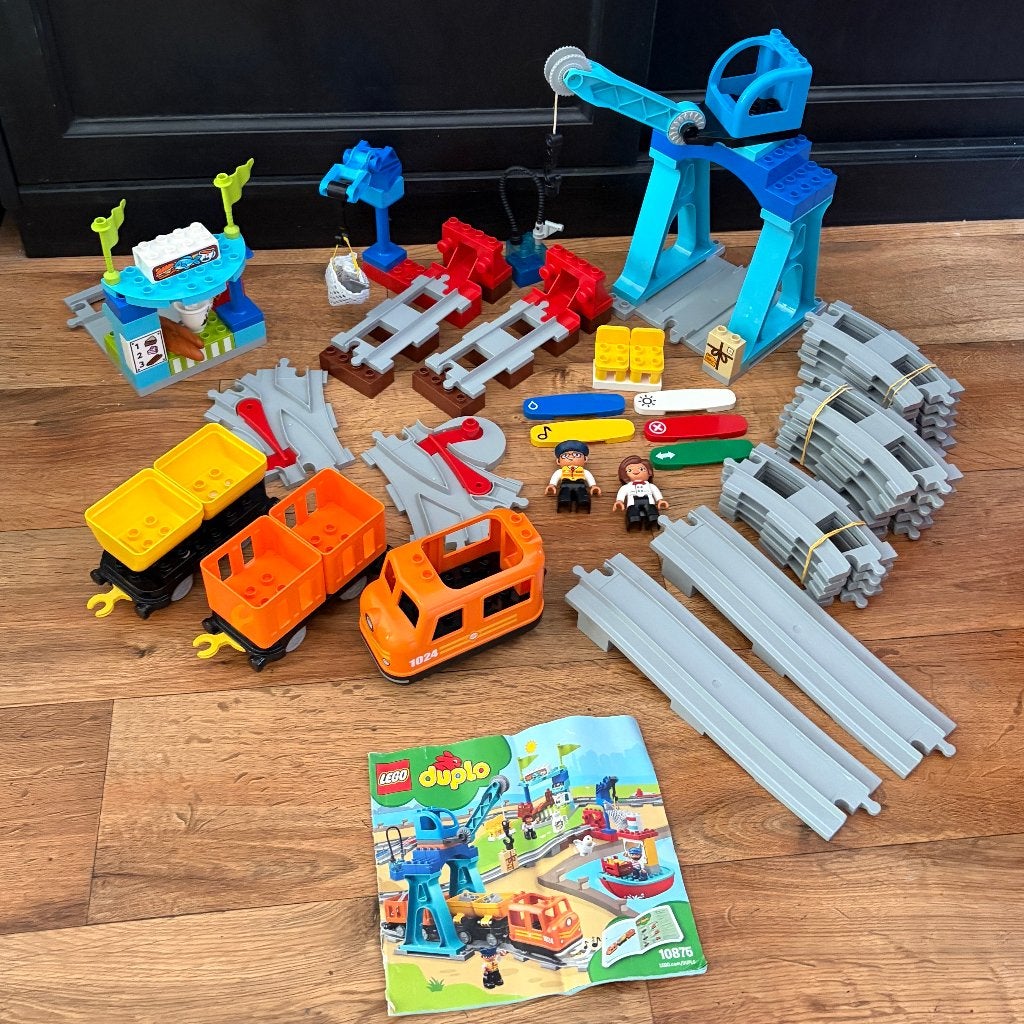 LEGO DUPLO Goederentrein (10875), Gebruikt, Ophalen of Verzenden, Duplo, Complete set