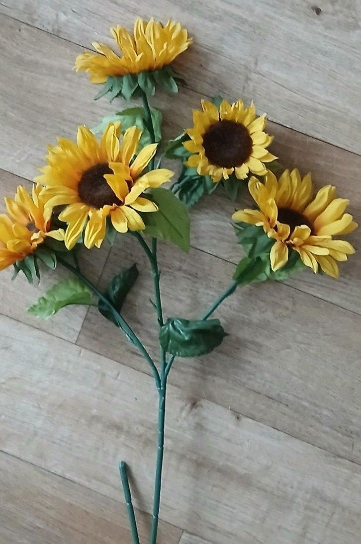Kunstbloemen  (Zonnebloem), Huis en Inrichting, Ophalen of Verzenden, Gebruikt