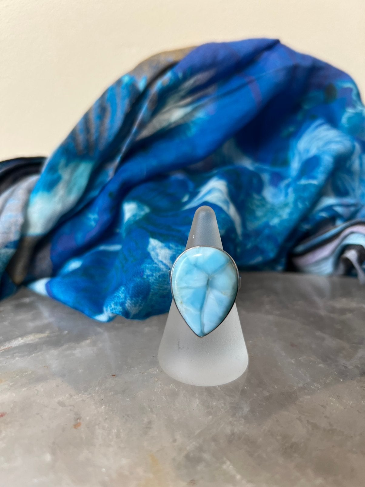 Larimar beschermt intuitie geluk wisdom eigenwaarde, 18 tot 19, Blauw, Magnolia11, Nieuw