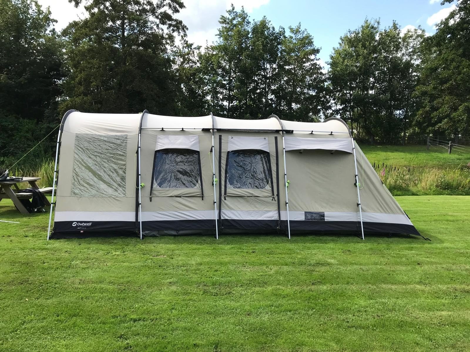Outwell Wolf Lake 5 tunneltent - Ruime gezinstent, Ophalen, Gebruikt, Tot en met 5