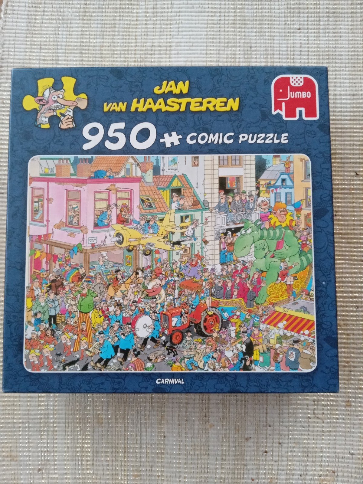 Comic puzzel Carnival Jan van Haasteren, Ophalen of Verzenden, 500 t/m 1500 stukjes, Gebruikt, Legpuzzel