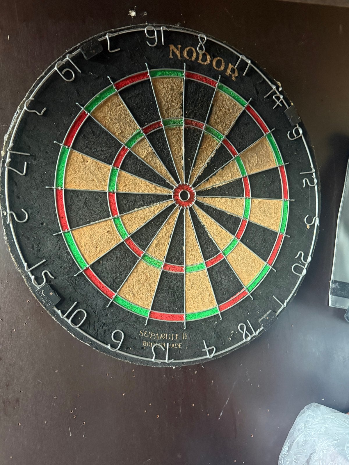 Nodor Supabull II dartbord - Gebruikt maar goed, Ophalen, Gebruikt, Dartbord