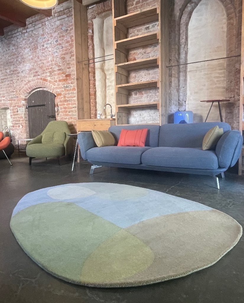 Brink en Campman tapijt Miller Spring, Ophalen, Blauw, 200 cm of meer, Zo goed als nieuw