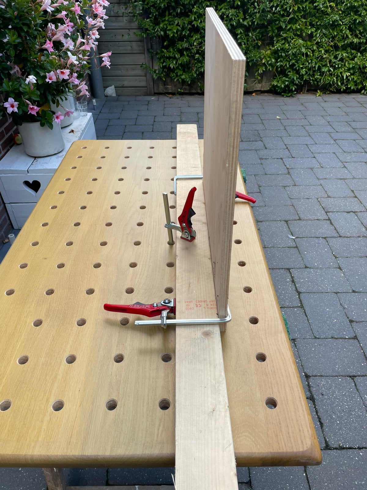 Te koop massief eiken werkblad gerr quinten, Doe-het-zelf en Verbouw, Ophalen, Nieuw, 120 tot 170 cm