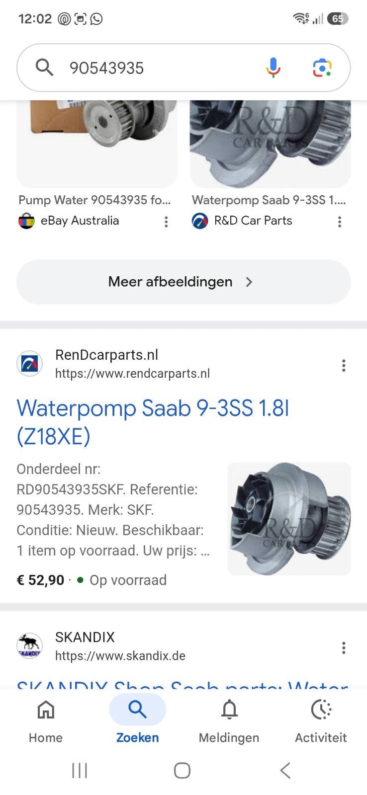 Waterpomp Saab 9-3SS 1.8i (Z18XE) - Nieuw, Ophalen of Verzenden, Nieuw, Saab