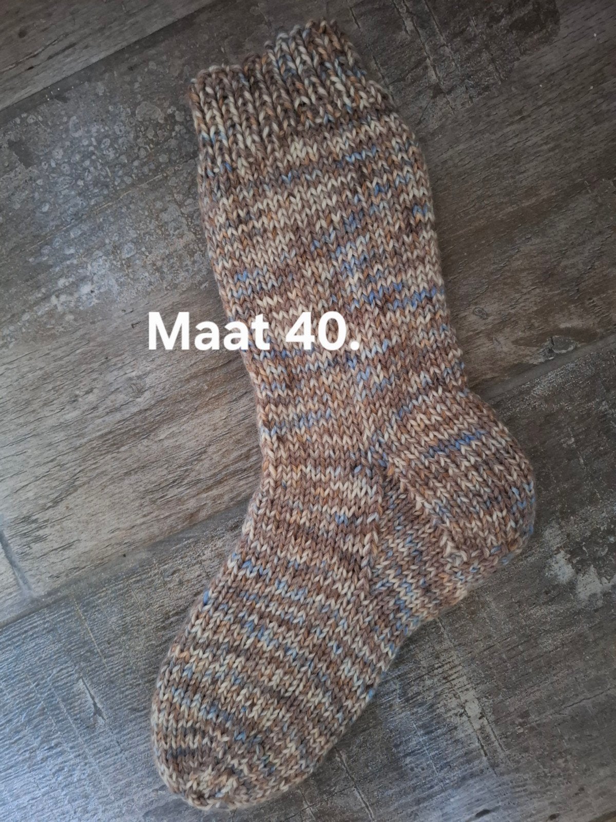 Handgebreide dikke sokken maat 40., Kleding | Heren, Ophalen of Verzenden, Nieuw, Maat 39 t/m 42, Overige kleuren