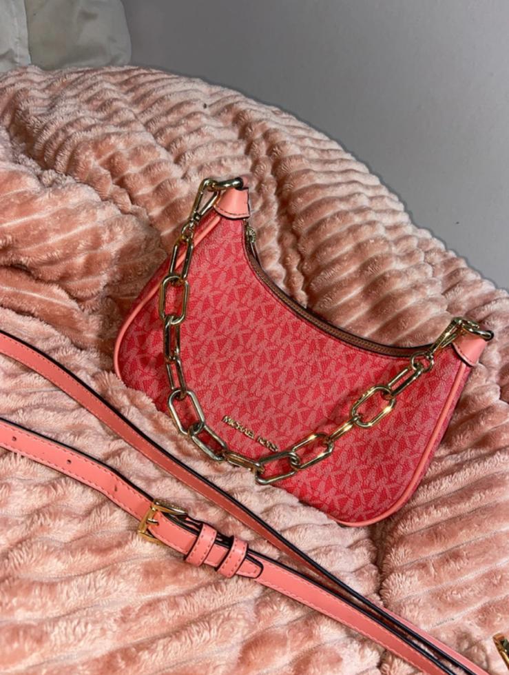 MICHAEL KORS HOBO HIFI, Sieraden, Tassen en Uiterlijk, Tassen | Damestassen, Ophalen of Verzenden, Zo goed als nieuw, Roze, Schoudertasje