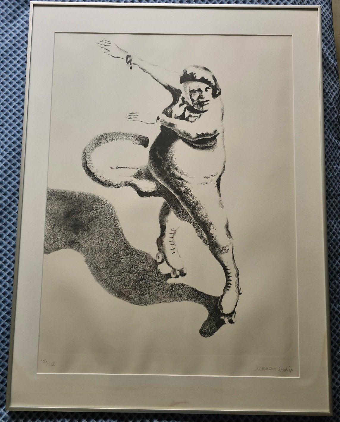 Herman Gordijn - Lida op rolschaatsen, Personages en Fantasiefiguren, Genummerd, Ophalen of Verzenden, Lithografie