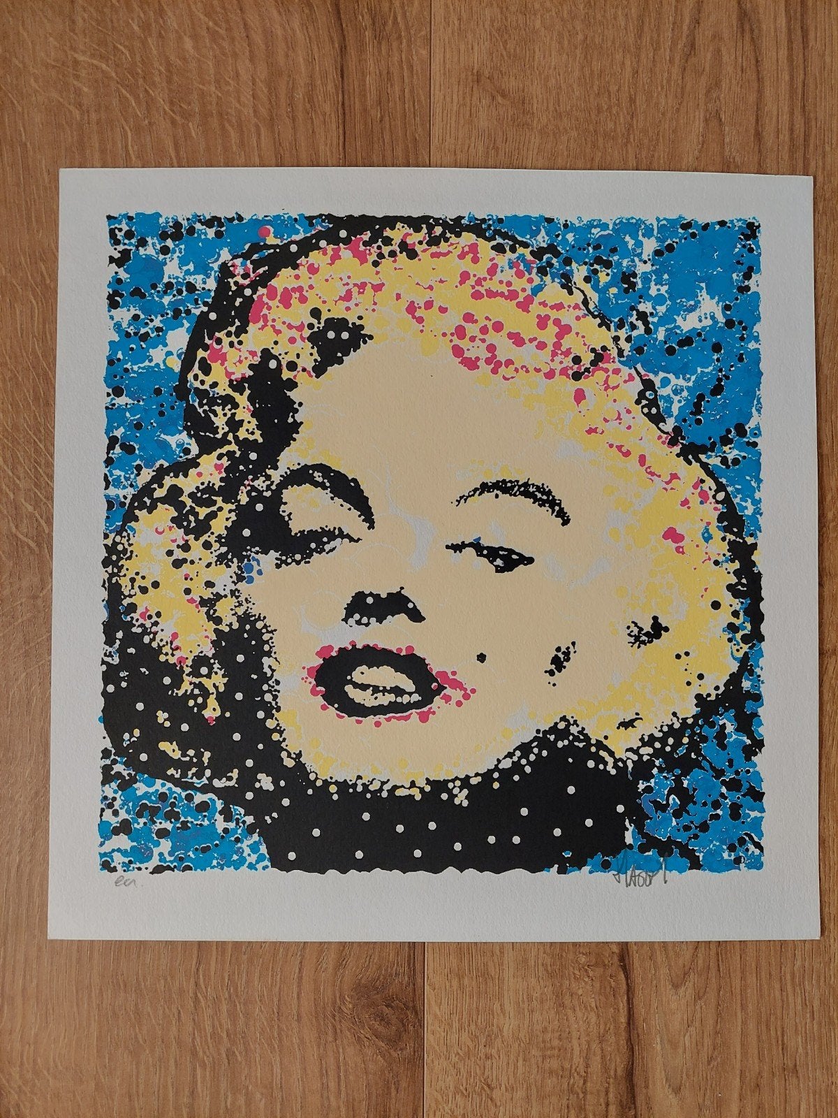 Zeefdruk Marylin Monroe van Ad van Hassel, Antiek en Kunst, Kunst | Litho's en Zeefdrukken, Gesigneerd, Ophalen, Portret en Figuren