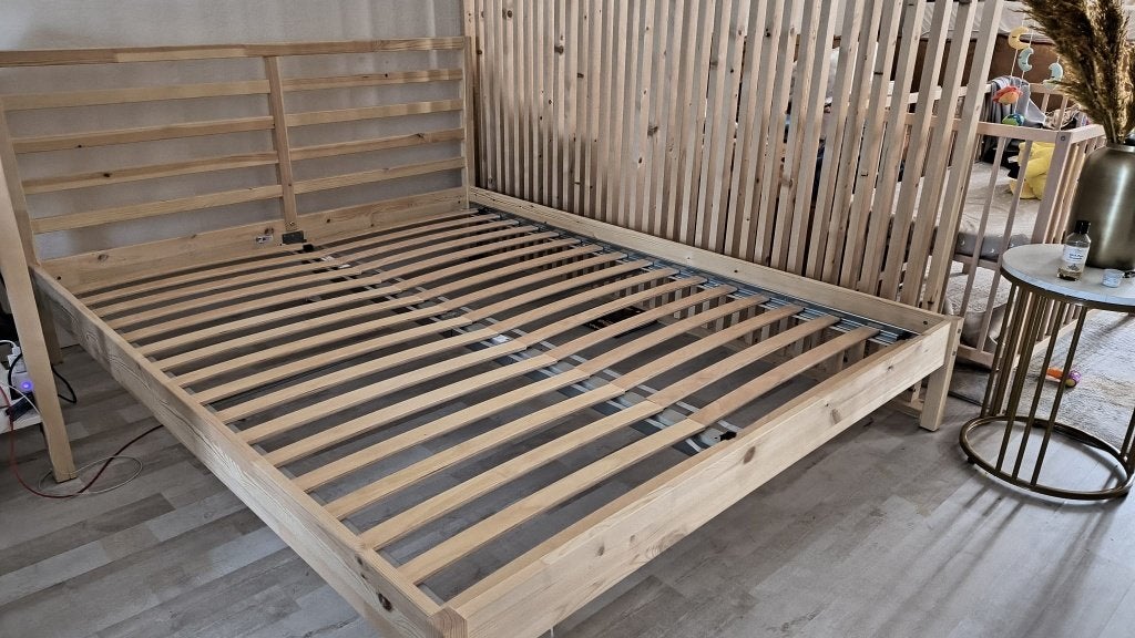 IKEA TARVA bedframe 160x200 grenen 2 maanden oud – z.g.a.n., Ophalen, Tweepersoons, Zo goed als nieuw, 200 cm