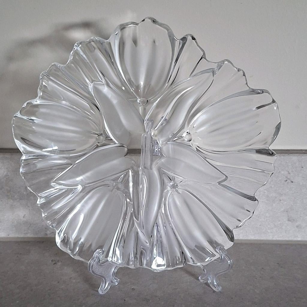 Vintage Mikasa / Walther Glas Tulips Satin schaal, Ophalen of Verzenden