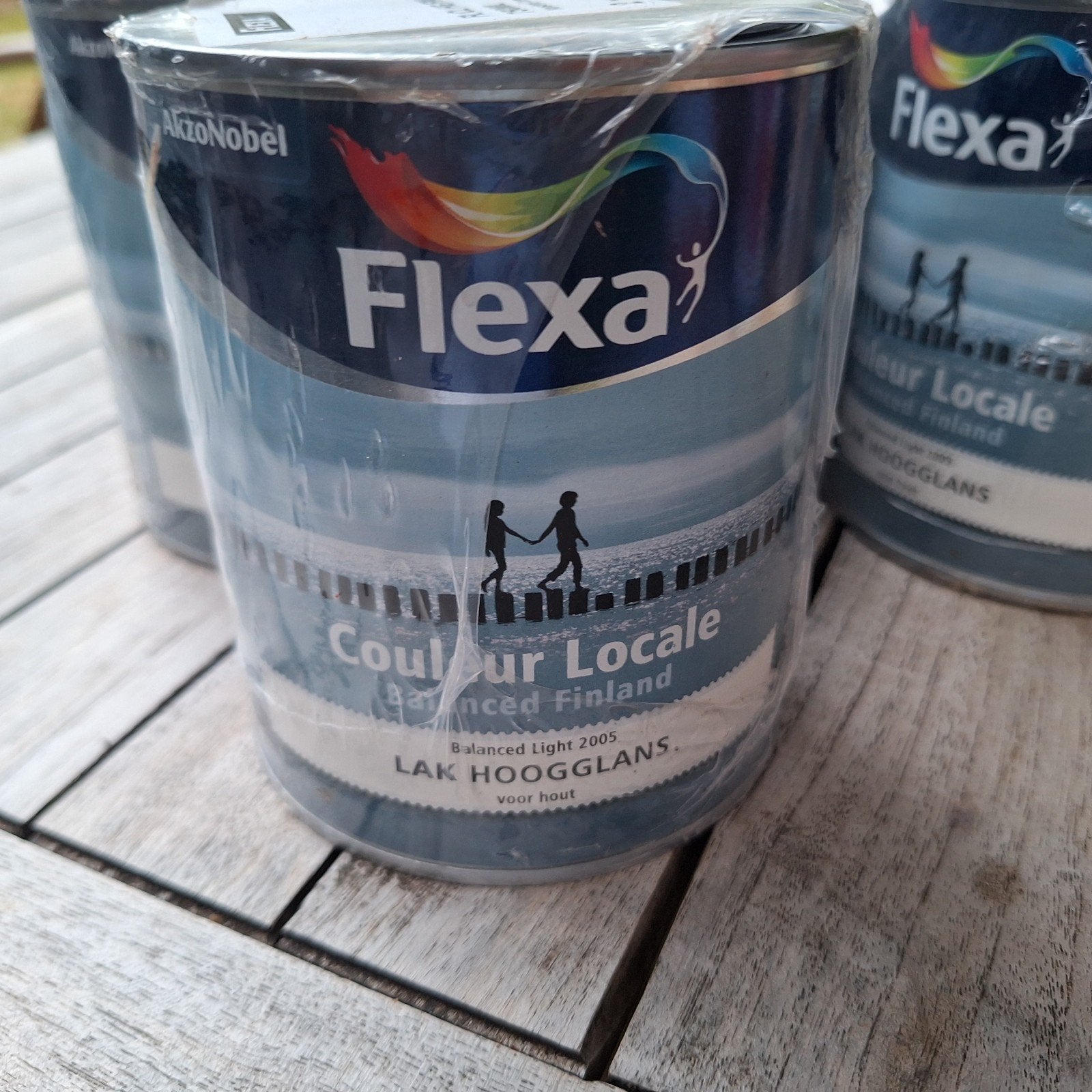 Vier potten Flexa Couleur Locale Lak Hoogglans Finland, Ophalen, Nieuw, Overige typen