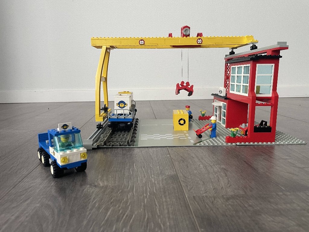 LEGO 4555 Cargo Station – Compleet – Vintage, Inclusief instructies, Gebruikt, Lego, Ophalen of Verzenden