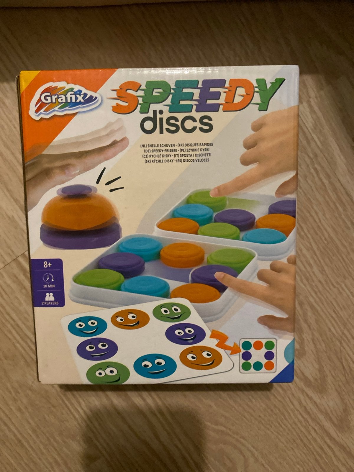 Grafix Speedy Discs - Snel schuifspel voor 2 spelers, Een of twee spelers, Ophalen of Verzenden, Zo goed als nieuw