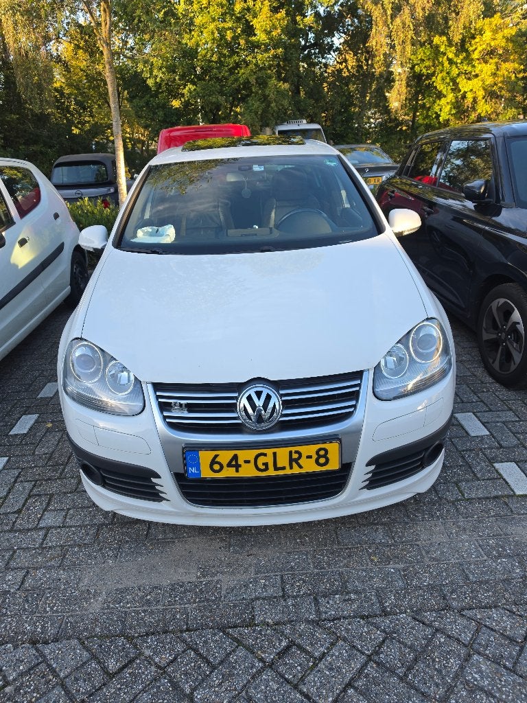 Volkswagen Golf 2.0 TDI 125KW AUT 2007 Wit, Auto's, Zwart, 4 cilinders, 700 kg, Wit