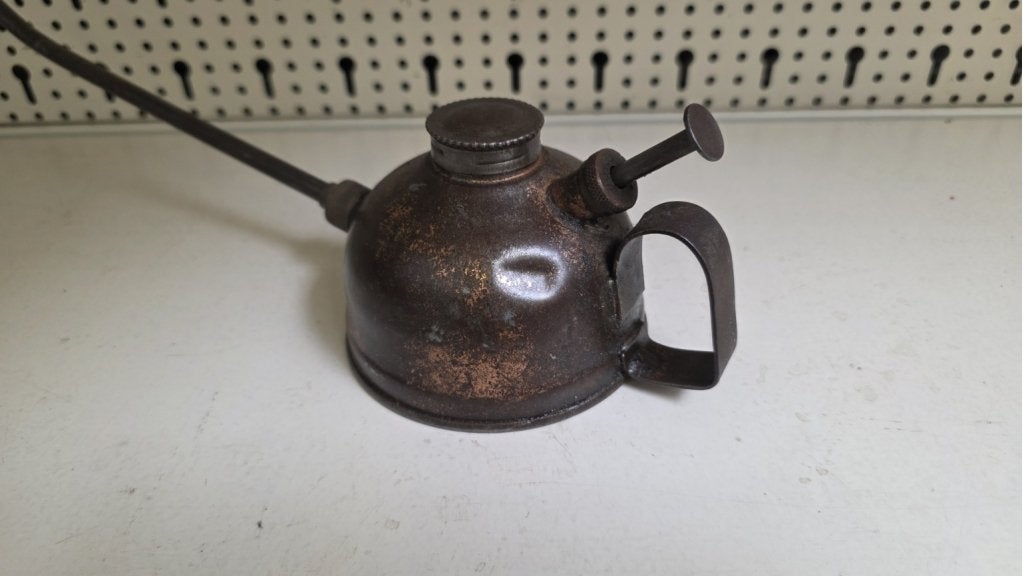 Vintage metalen oliekannetje, Ophalen of Verzenden
