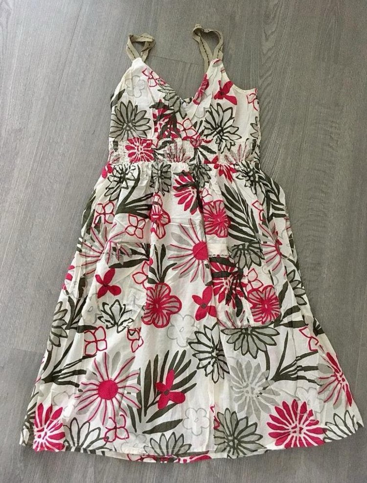 Lieve creme / roze jurk , maatje 38, Maat 38/40 (M), H&M, Zwart, Ophalen of Verzenden