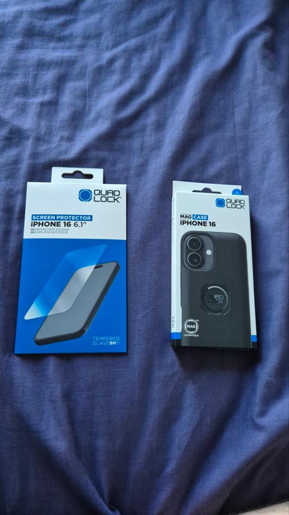 Quad Lock MAG Case + Screen Protector Iphone 16, Ophalen of Verzenden, Nieuw, Overige typen, Apple iPhone