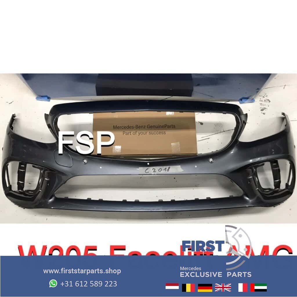 W205 Facelift AMG voorbumper Mercedes C Klasse 2019-2020 gri, Auto-onderdelen, Gebruikt, -, Voor, Ophalen of Verzenden