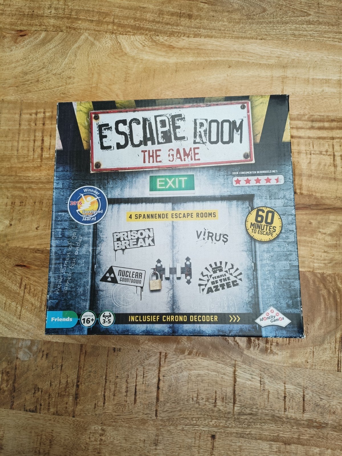 Escape Room The Game - 4 spannende escape rooms, Vijf spelers of meer, Ophalen of Verzenden, Gebruikt, Identity Games