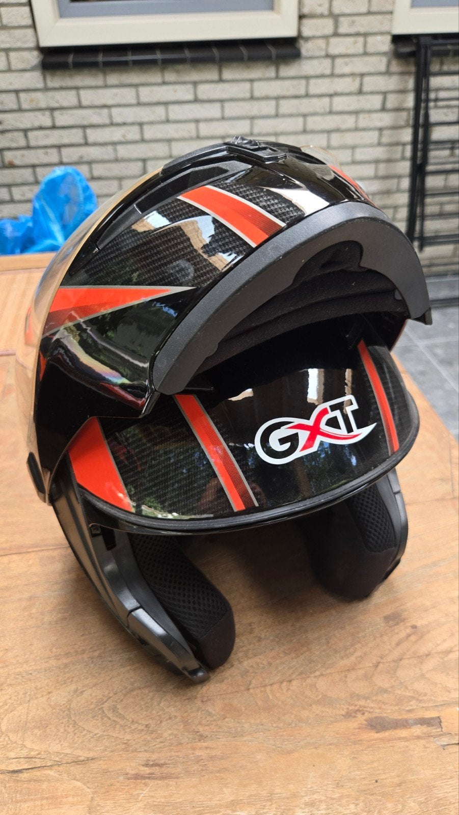 GXT Systeemhelm - Piloten  functie, Motoren, Ophalen, Tweedehands, Systeemhelm, Overige merken