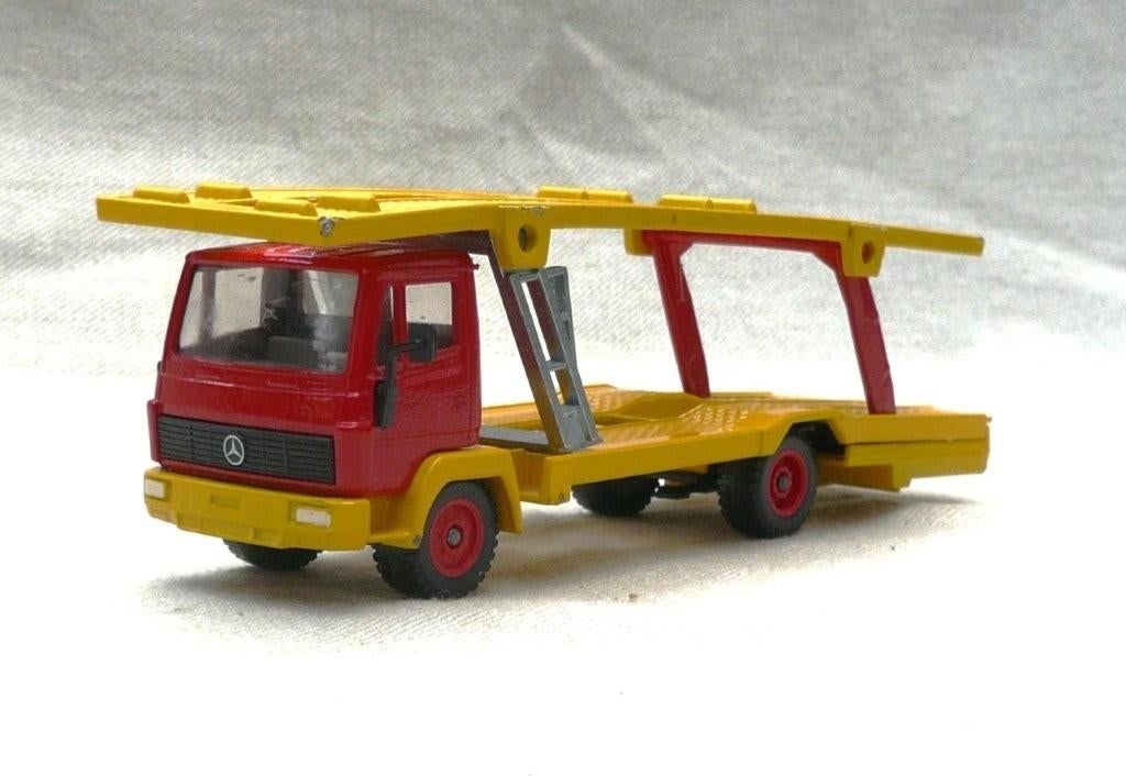 Siku 2484 - 3419 Mercedes Ecoliner autotransport motorwagen., Hobby en Vrije tijd, Ophalen of Verzenden, Gebruikt, Bus of Vrachtwagen