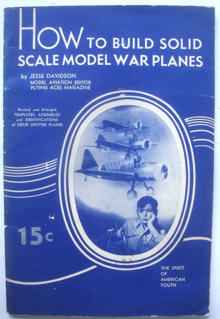 Jesse Davidson How to build solid scale model war planes, Boeken, Hobby en Vrije tijd, Zo goed als nieuw, Houtbewerking, Ophalen of Verzenden