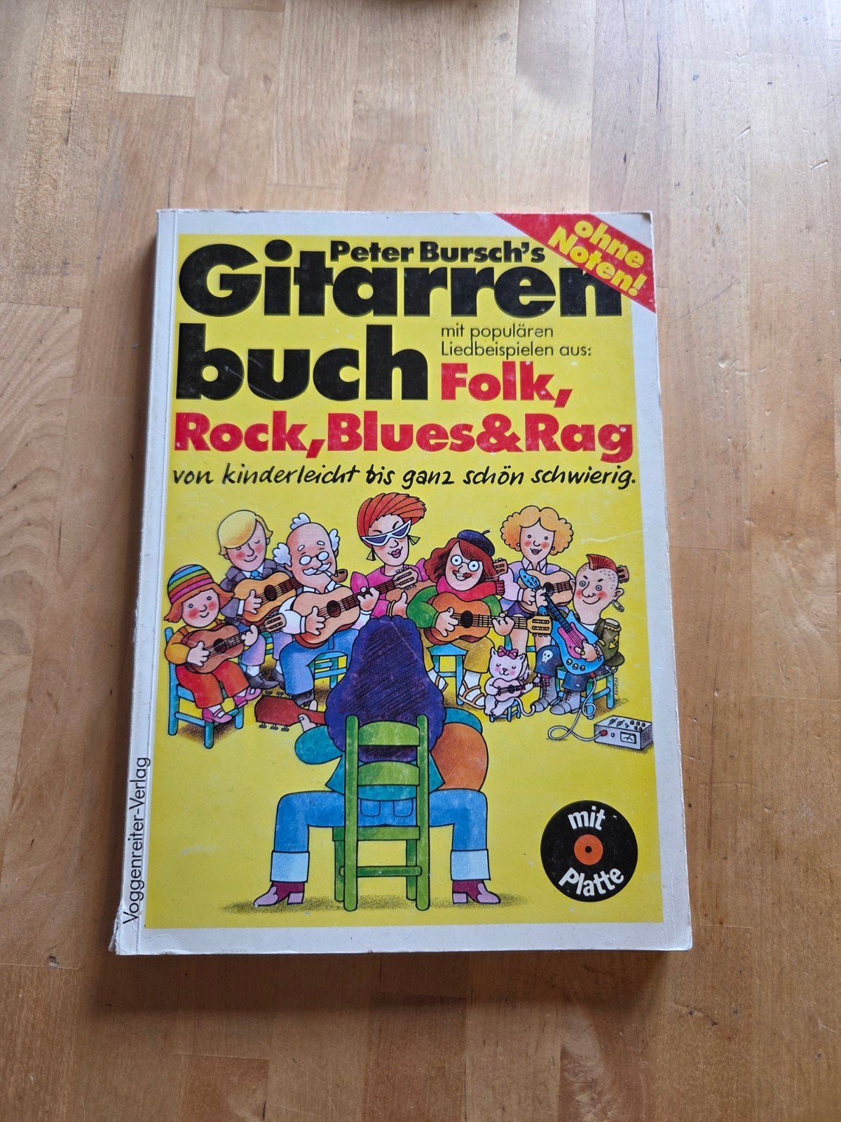 Peter Bursch's Gitaarboek met plaat - Folk, Rock, Blues, Verzenden, Gelezen, Instrument