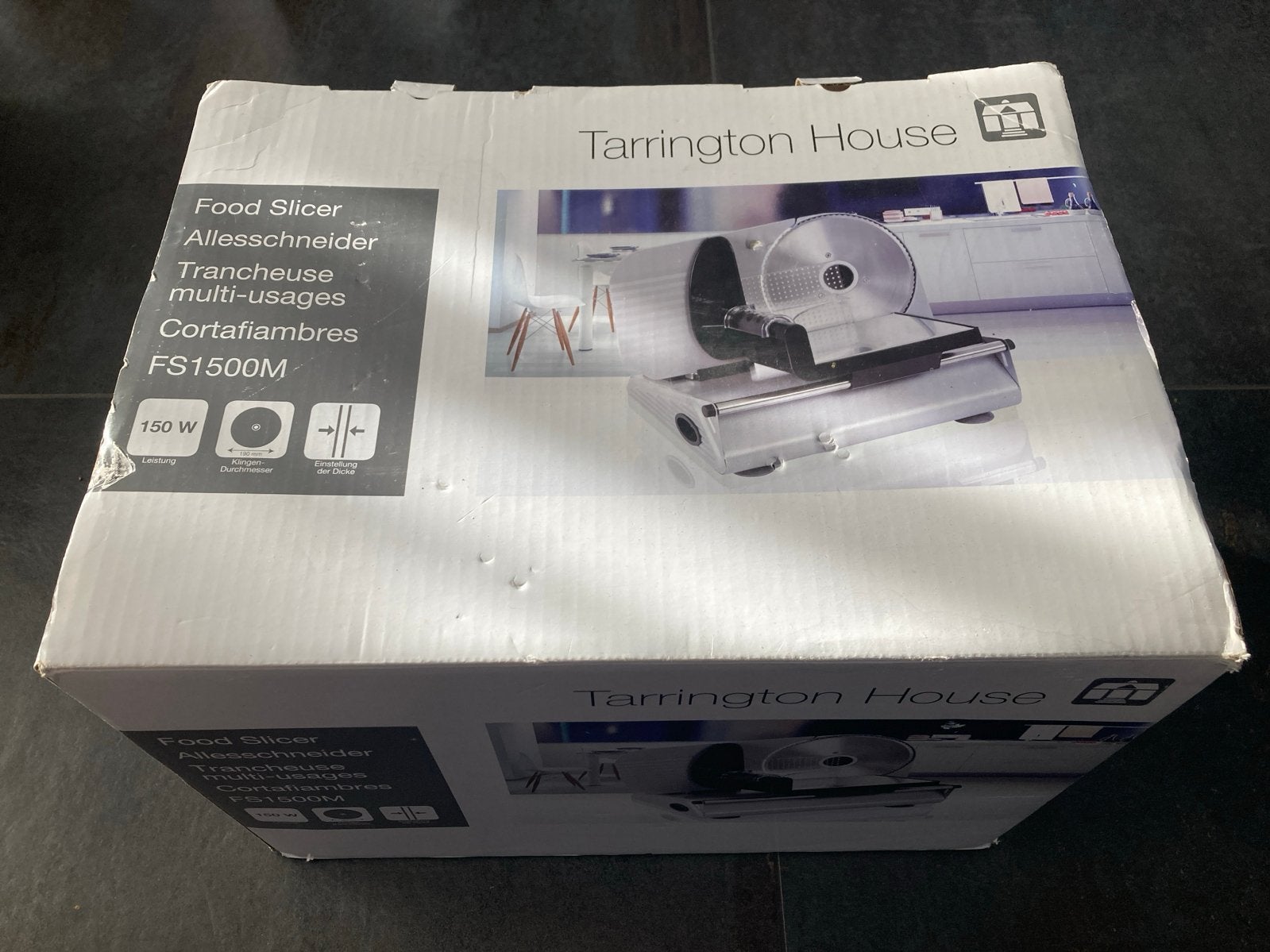 Tarrington House FS1500M Voedsel Snijmachine 150W, Ophalen of Verzenden, Zo goed als nieuw