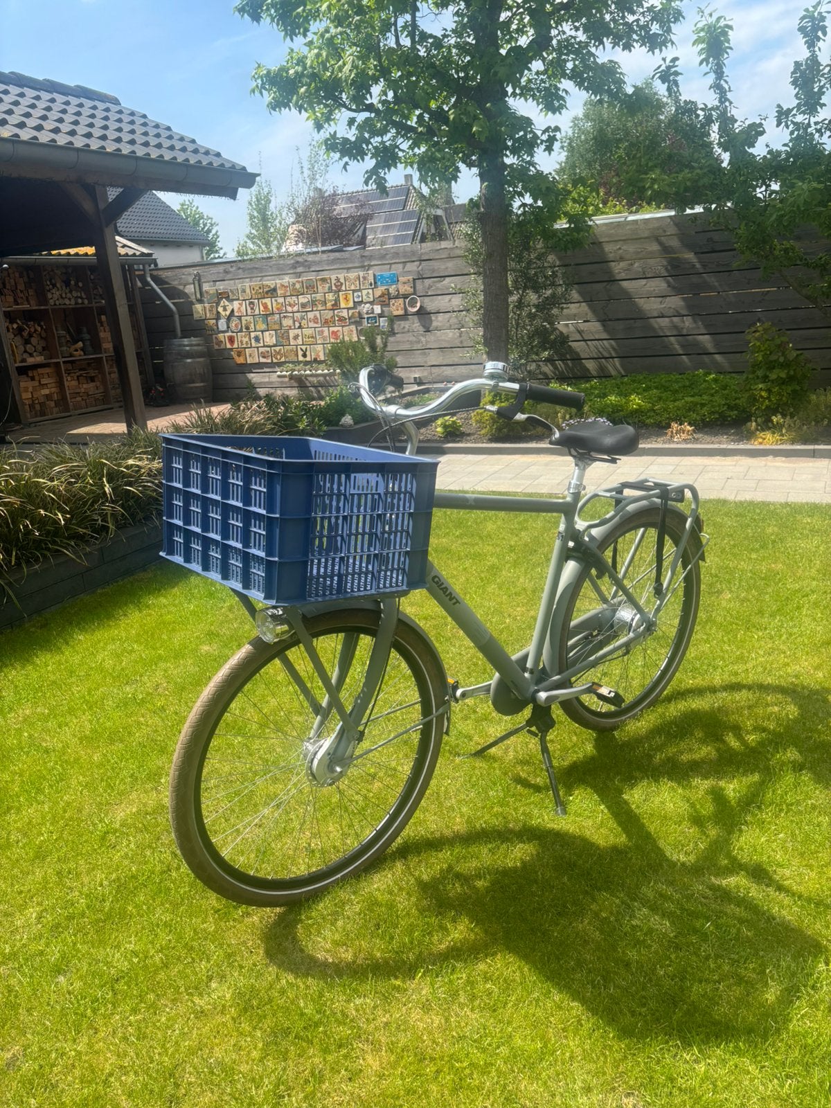 Giant triple x heren fiets incl 7 speed met rek en krat, Ophalen, Versnellingen, Giant, Zo goed als nieuw