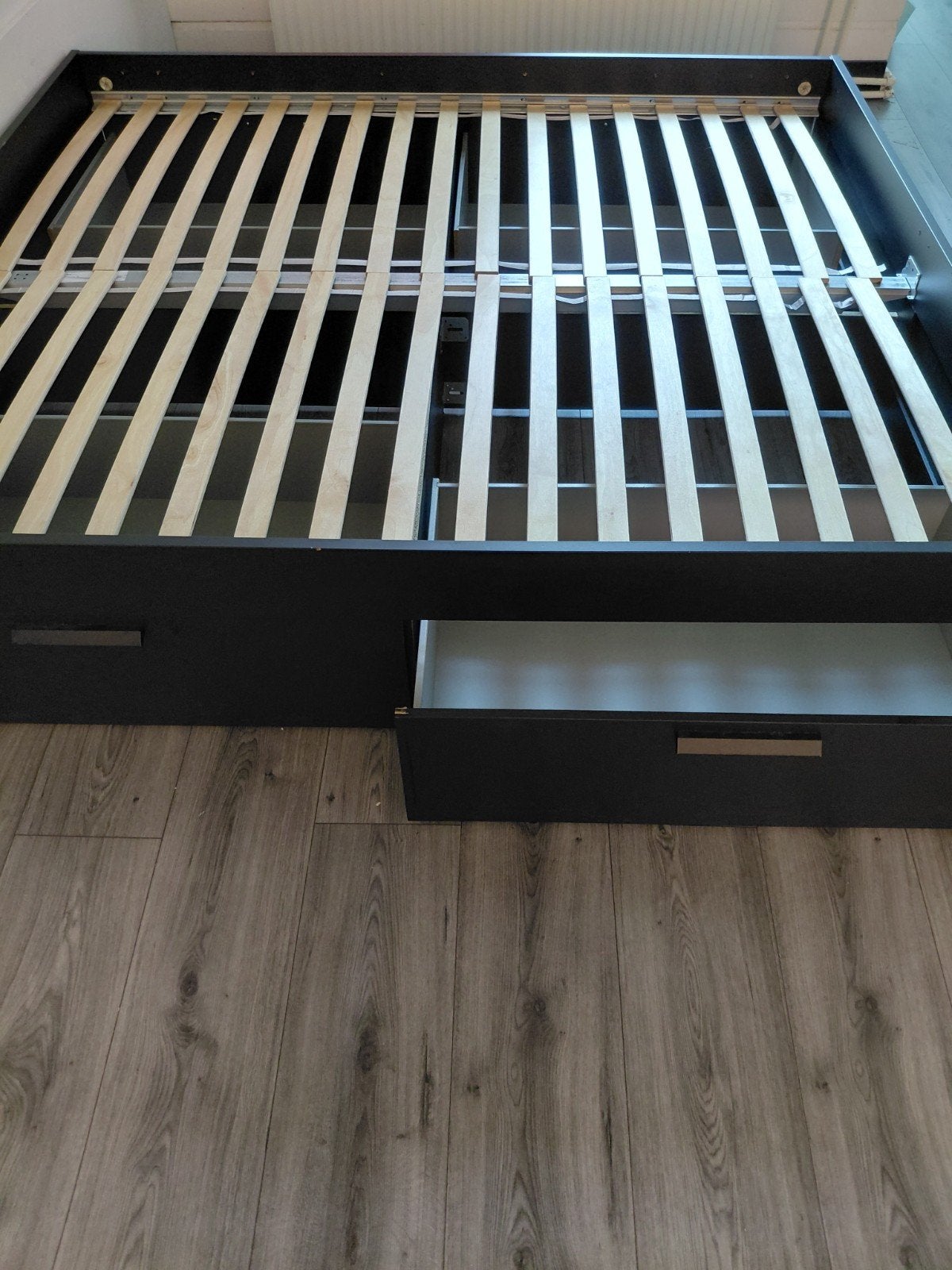IKEA BRIMNES Tweepersoonsbed 180x200 met 4 lades, Huis en Inrichting, Slaapkamer | Bedden, Ophalen of Verzenden