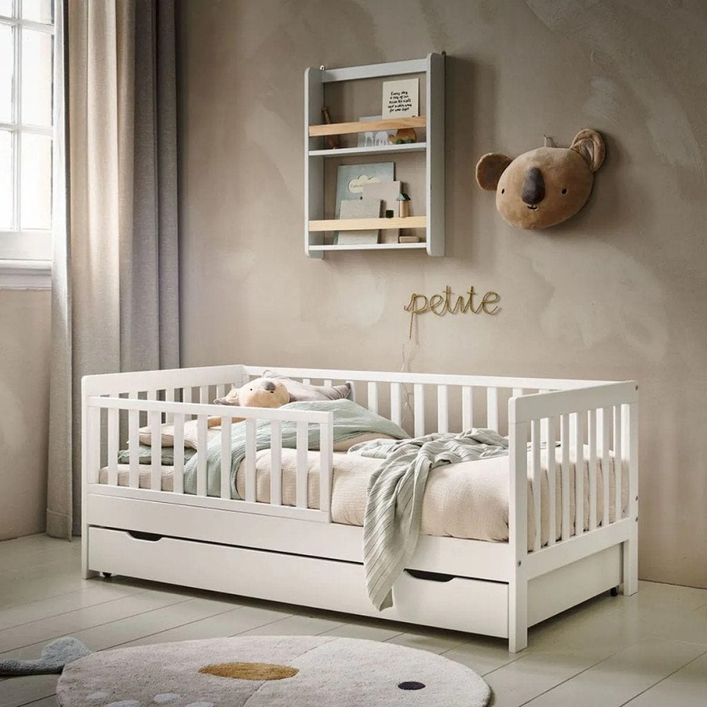 Peuterbed Petit Amélie wit 140x70 met la, Kinderen en Baby's, Kinderkamer | Bedden, 70 tot 85 cm, 140 tot 160 cm, Zo goed als nieuw