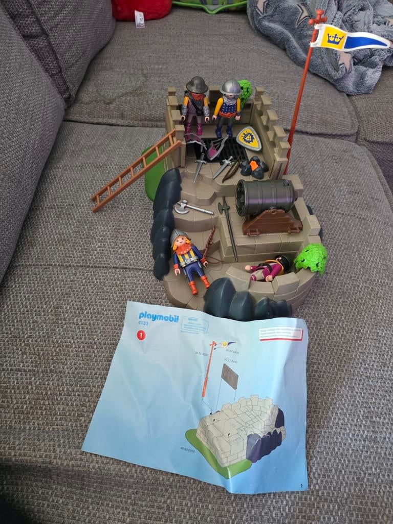 Playmobil Ridderburcht 4133, Kinderen en Baby's, Speelgoed | Playmobil, Ophalen of Verzenden, Zo goed als nieuw