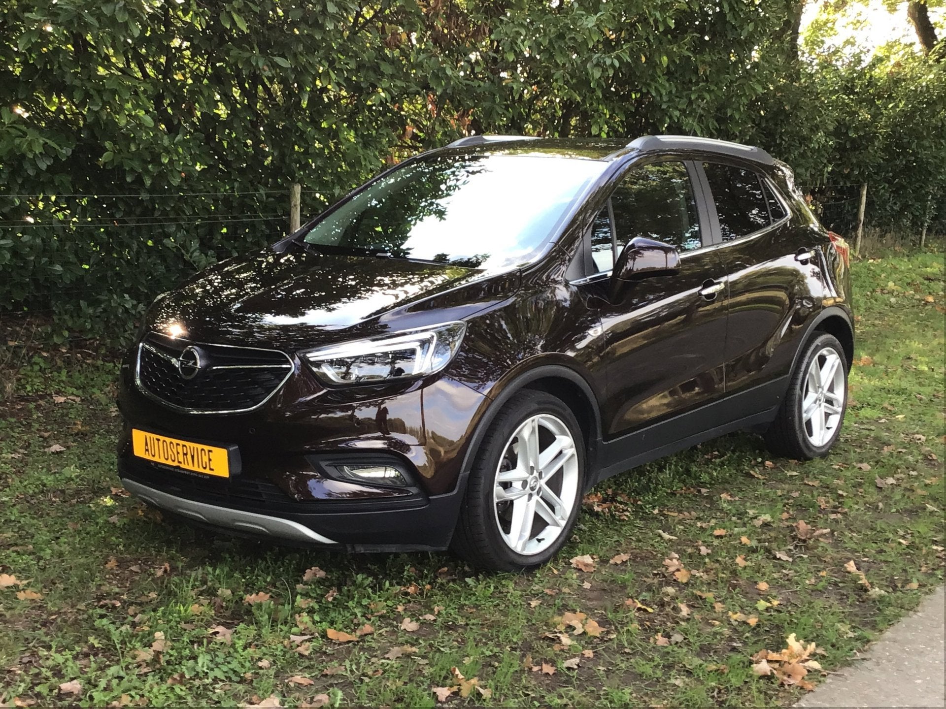 Opel Mokka X 1.4 Turbo Innovation, 1e eigenaar, leer/leder a, Auto's, Gebruikt, Bruin, Verwarmde buitenspiegels, Leder