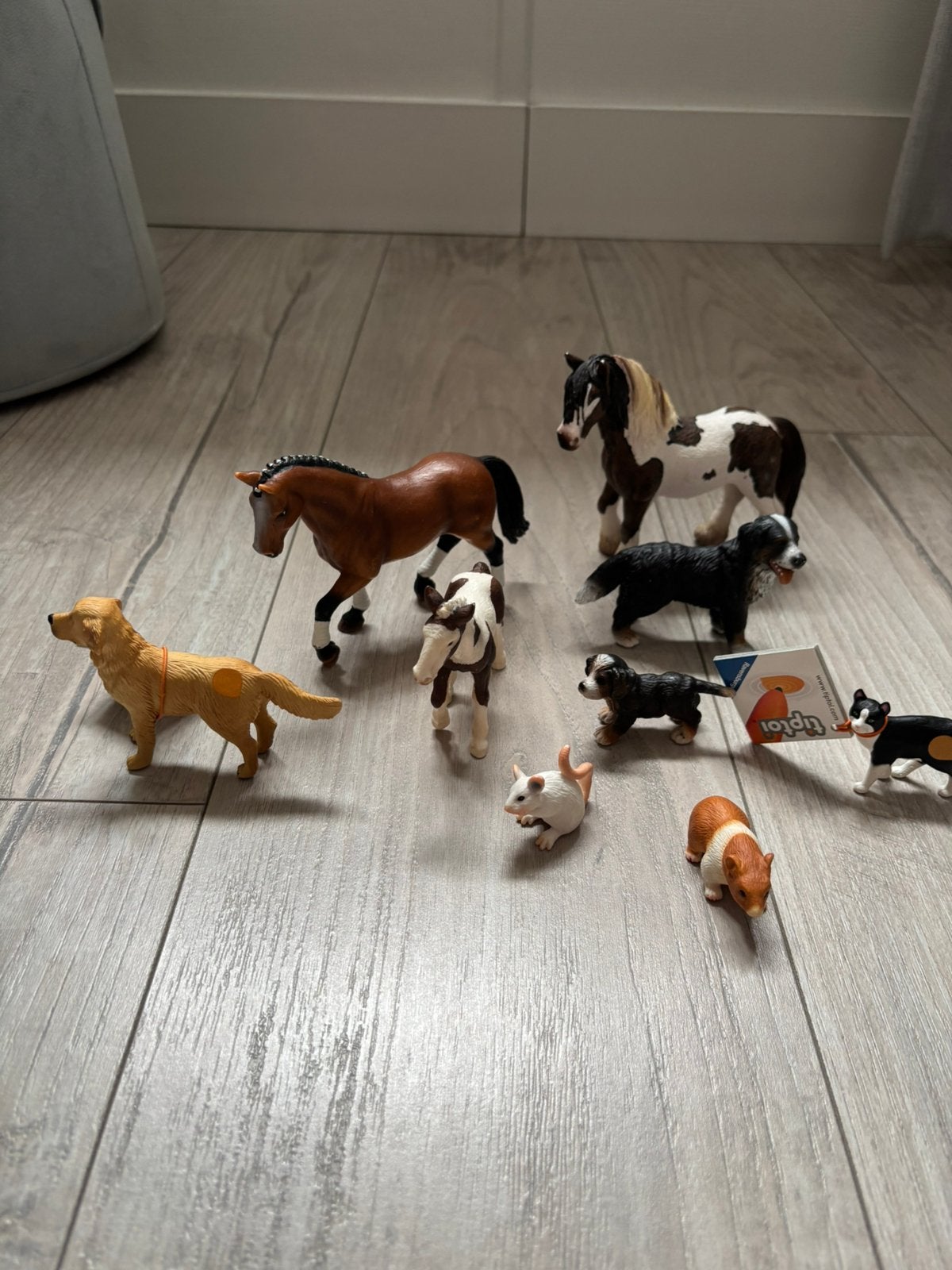 Schleich boerderij dieren nieuwstaat, Verzamelen, Ophalen of Verzenden, Zo goed als nieuw, Paard, Beeldje of Figuurtje