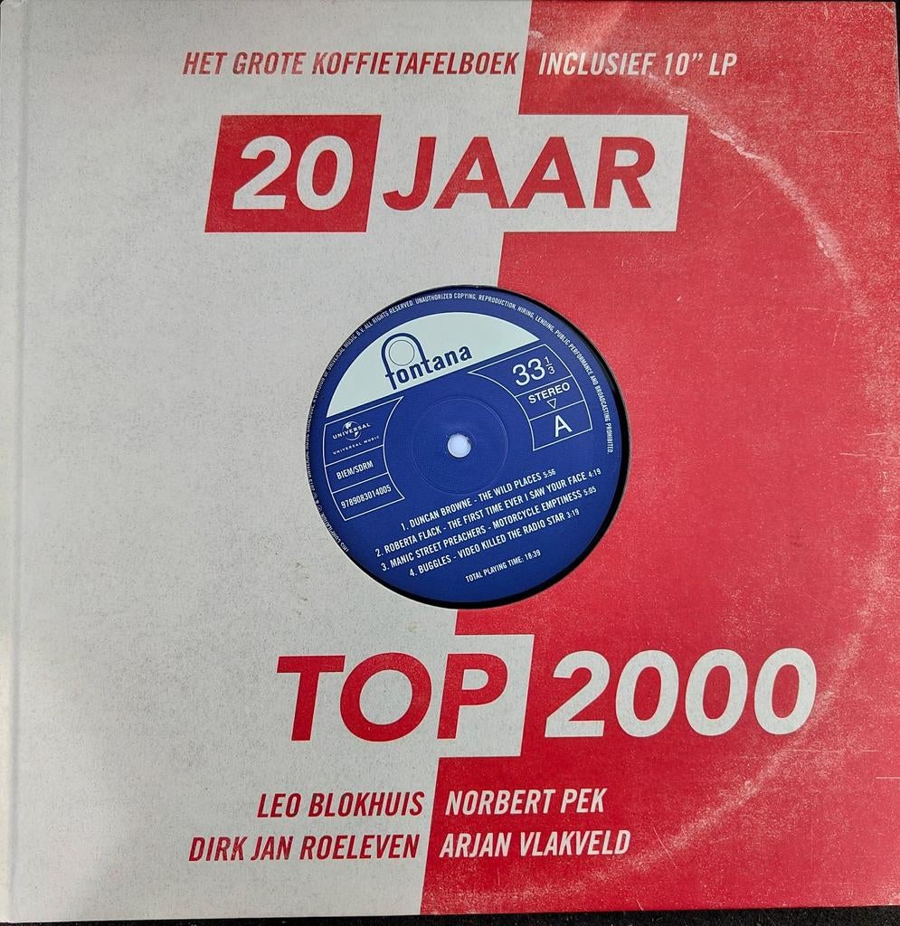 20 Jaar Top 2000 - Het Grote Koffietafelboek Inclusief LP, Cd's en Dvd's, Vinyl | Pop, 2010 - 2019, 10 inch, Ophalen of Verzenden