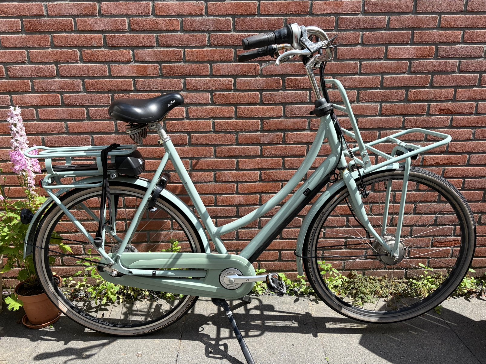 Batavus E-Go elektrische damesfiets | 61cm | 7 versnellingen, Ophalen, Gebruikt, Velgrem, Versnellingen