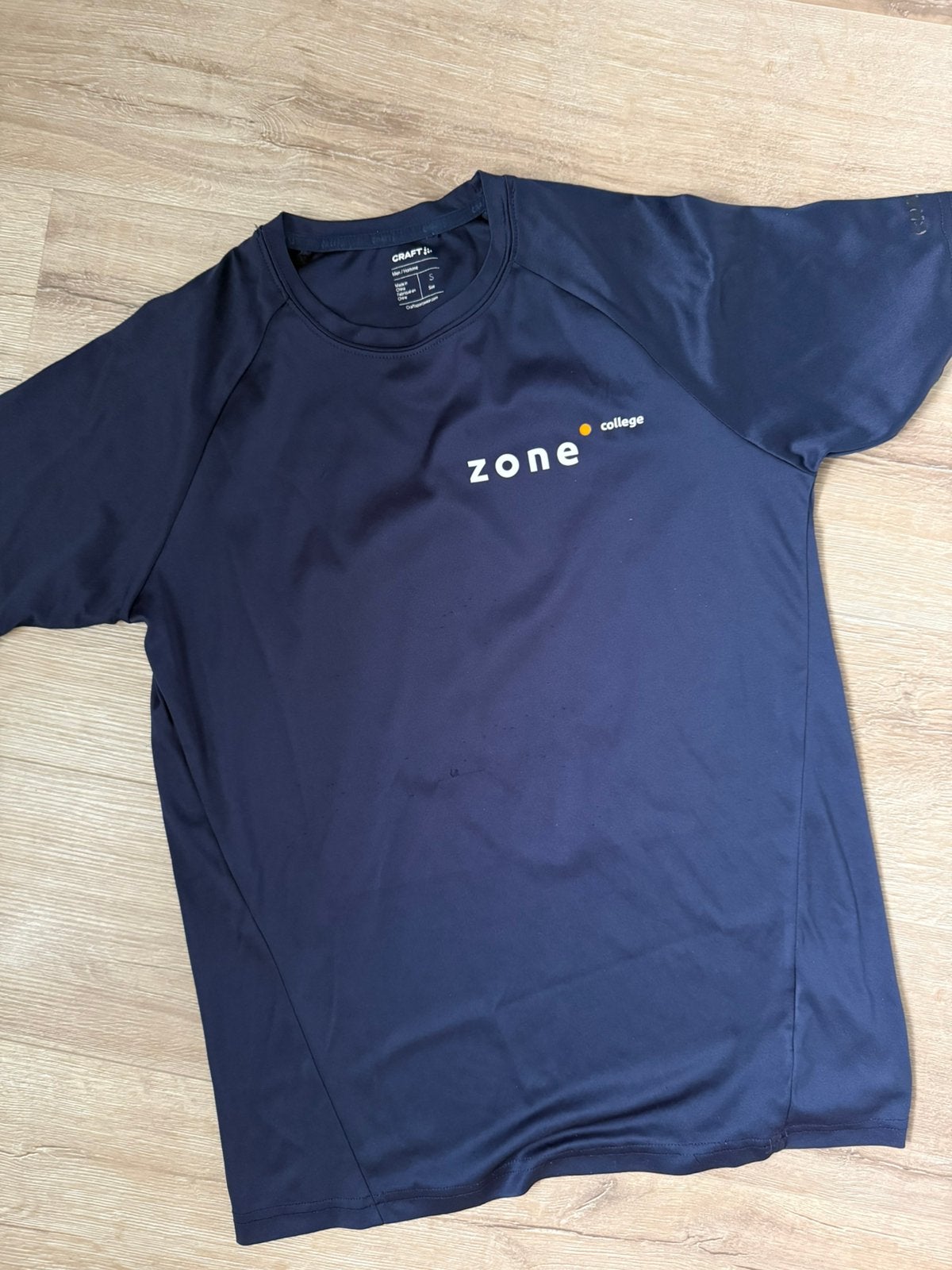 Sport shirt Zone college maat S, Ophalen of Verzenden, Zo goed als nieuw, Blauw