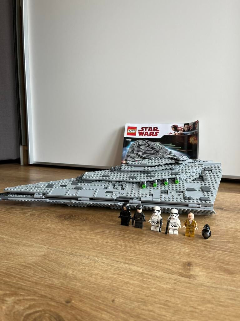 LEGO Star Wars First Order Star Destroyer 75190, Gebruikt, Star Wars, Lego, Ophalen of Verzenden