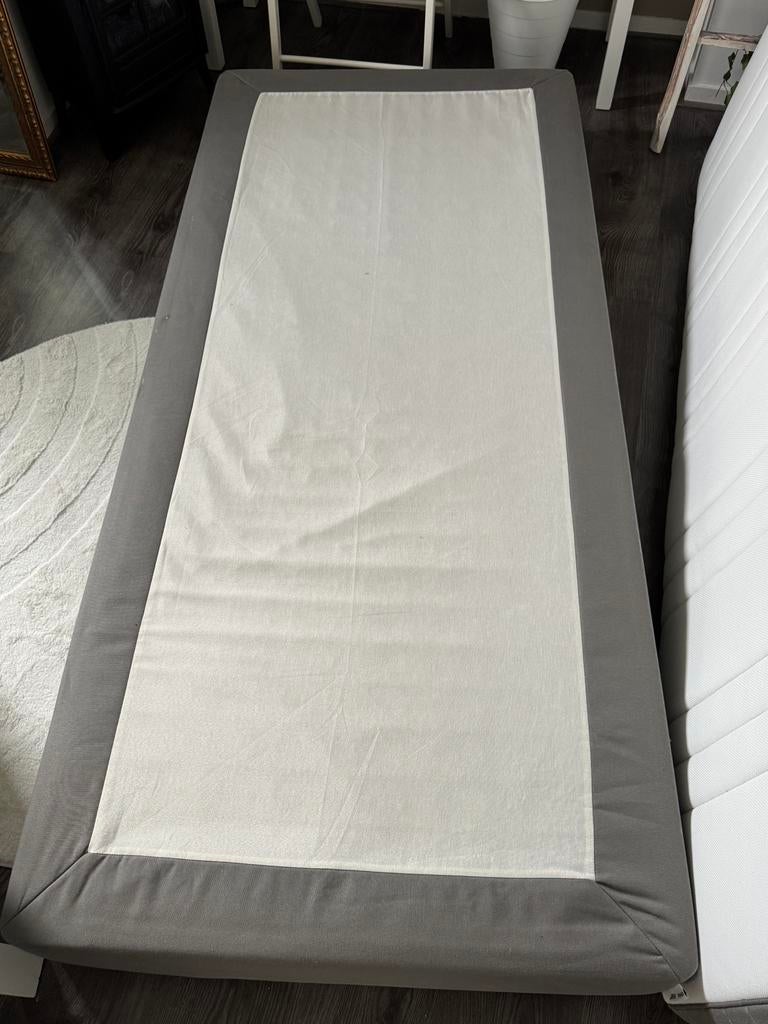 IKEA ESPEVÄR Boxspring onderstel met BJÖRLI poten, Ophalen, Overige materialen, 90 cm, Eenpersoons