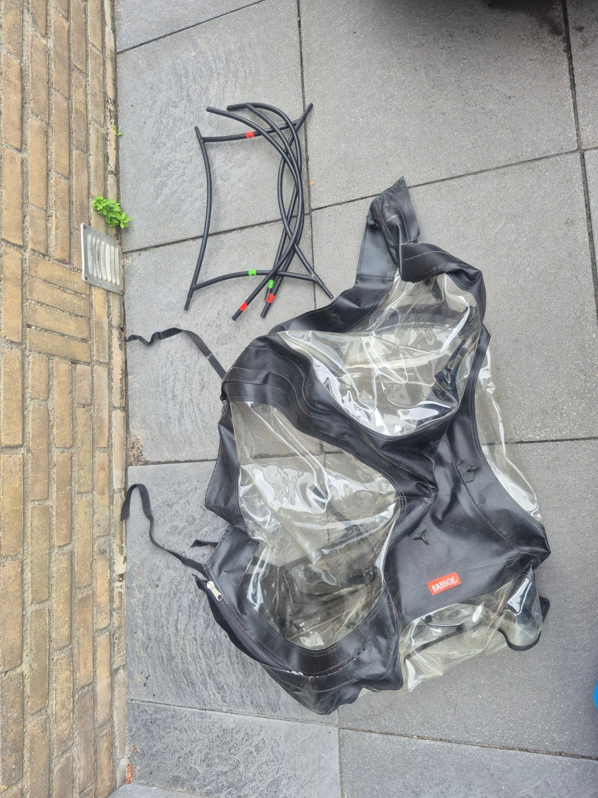 Babboe City Regentent Zwart - Bescherming voor Bakfiets, Minder dan 20 kg, Overige typen, Ophalen of Verzenden, Gebruikt