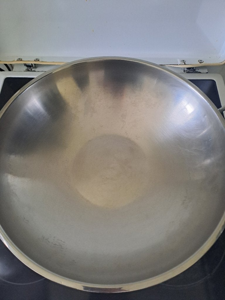 Boretti wokpan, Ophalen, Gebruikt, Rvs, Wok