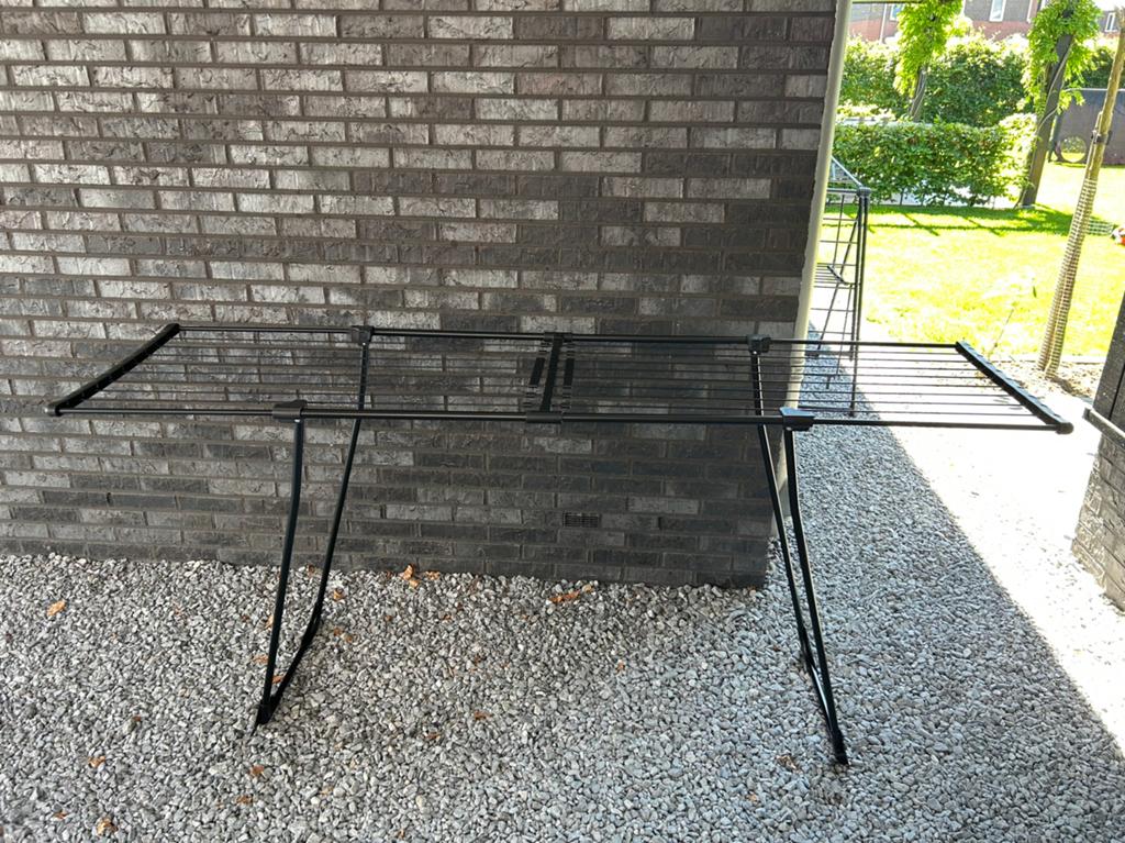 Wasrek, Ophalen, Zo goed als nieuw, Rechthoekig, 200 cm of meer