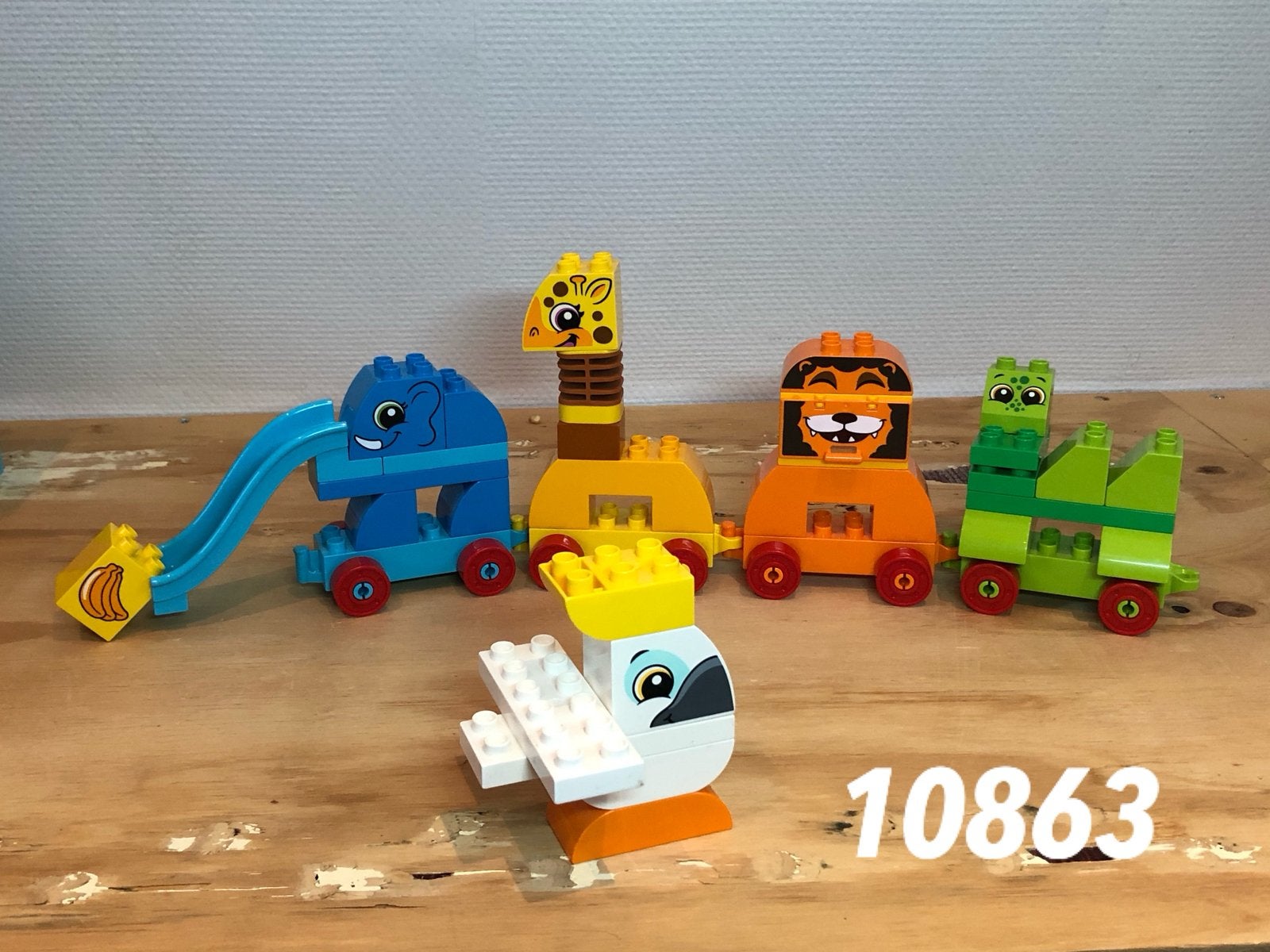 Duplo dierentuin dieren trein 10863 (compleet) 7, Kinderen en Baby's, Speelgoed | Duplo en Lego, Ophalen of Verzenden, Zo goed als nieuw