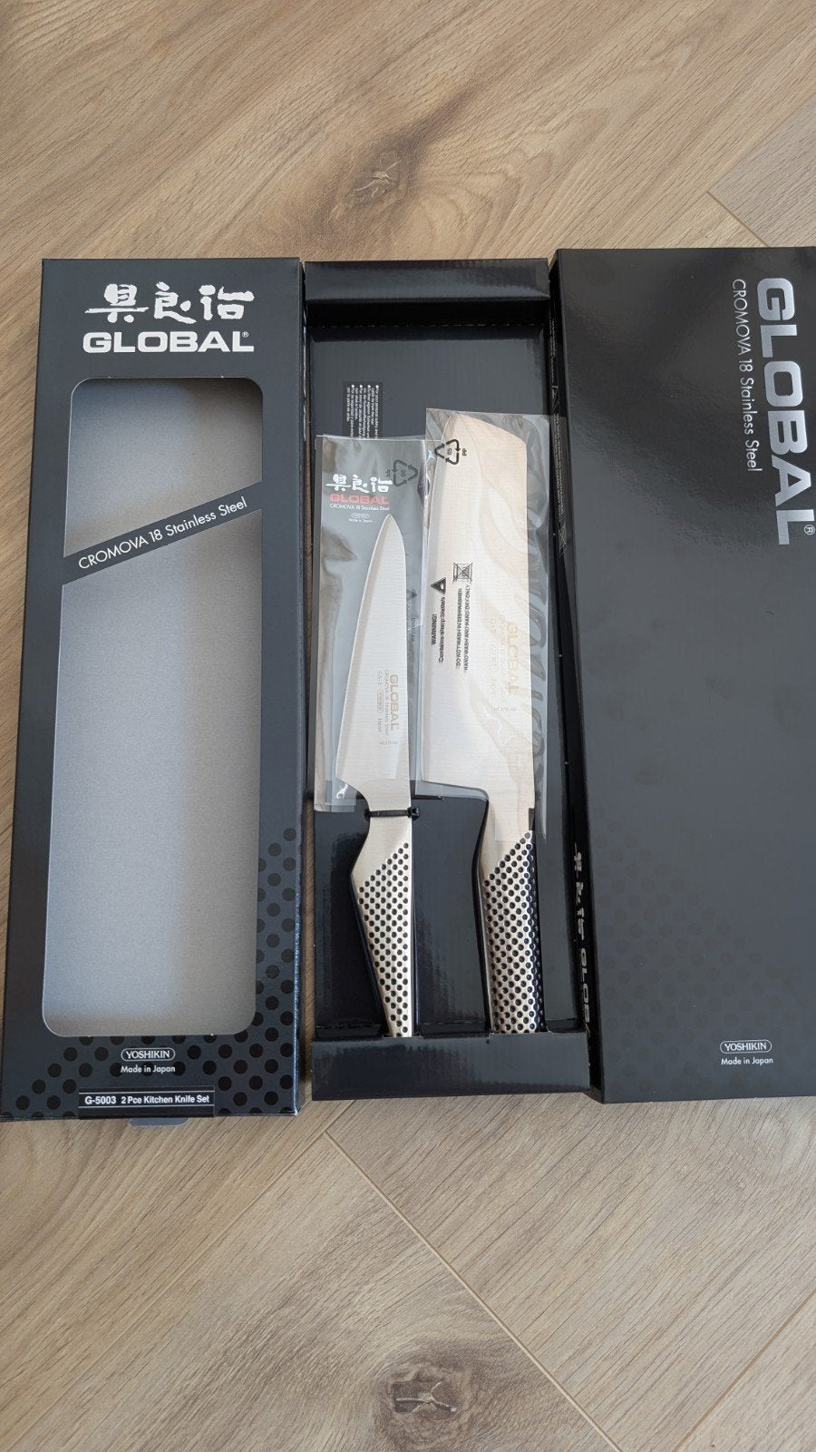 Global Nakiri en klein koksmes, Ophalen of Verzenden, Nieuw