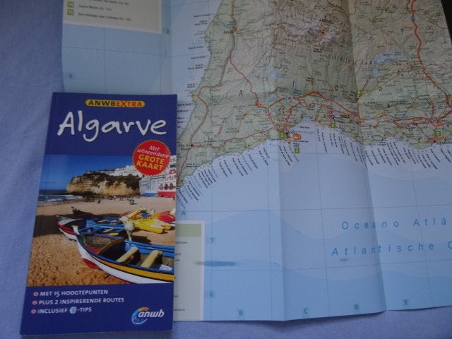 anwb extra reisgids Algarve + de grote wegenkaart, Europa, Ophalen of Verzenden, Zo goed als nieuw, Reisgids of -boek